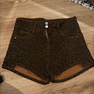 Leopard Print Women's Shorts